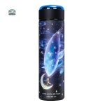 Gourde inox avec motif baleine, design élégant et pratique