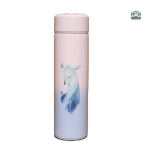 Gourde inox rose Biche, design élégant et pratique