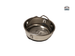 Gourde inox, motif Biche rose, idéale pour les boissons en déplacement