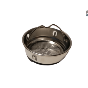 Gourde inox, motif Biche rose, idéale pour les boissons en déplacement
