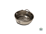 Gourde bleue en inox, idéale pour les aventures quotidiennes