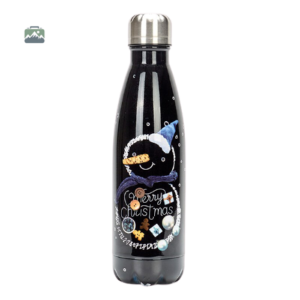 Gourde inox Bonhomme de Neige design festif
