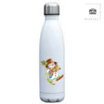 Gourde inox bonhomme de neige en ski