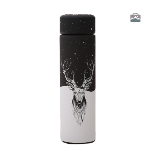 Thermos inox pour thé avec motif cerf