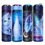 Gourde chat en acier inoxydable, idéale pour les boissons