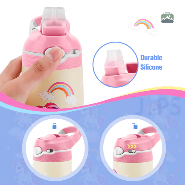 Accessoire éco-responsable, gourde inox Happy Rainbow