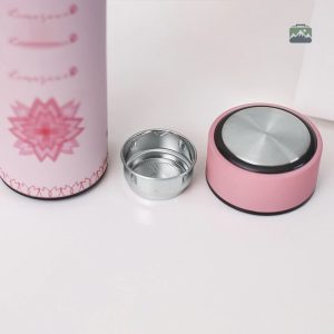 Gourde rose élégante et durable en inox