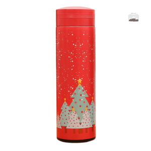 Bouteille en inox avec design sapin de Noël