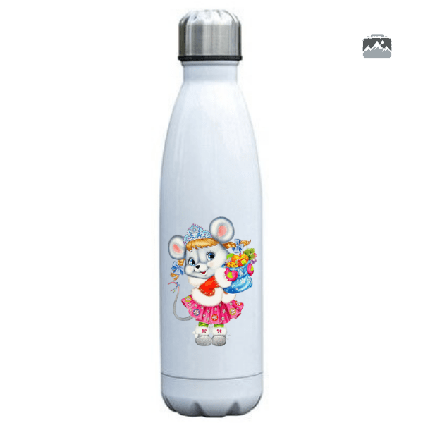 Gourde inox Souris de Noël