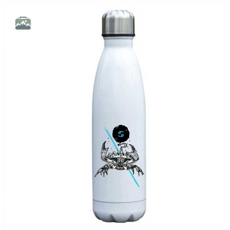 Gourde isotherme Cancer en design astrologique
