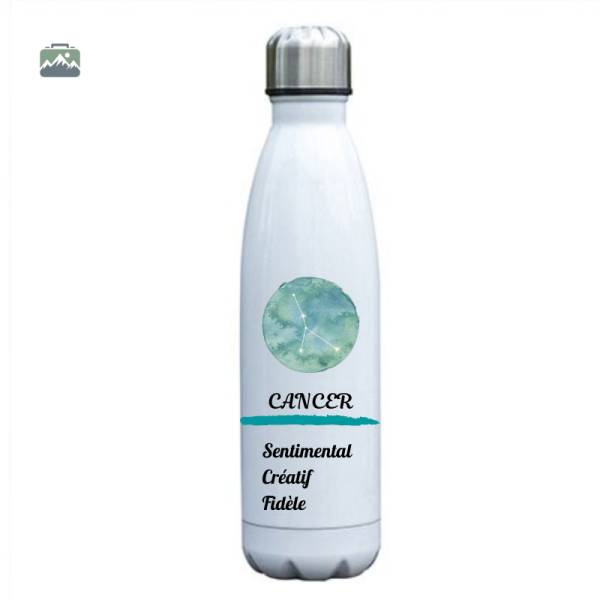 Gourde astrologique isotherme pour les amateurs de Cancer