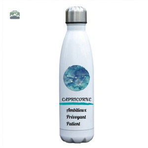 Gourde Capricorne, accessoire tendance pour les amateurs d'astrologie