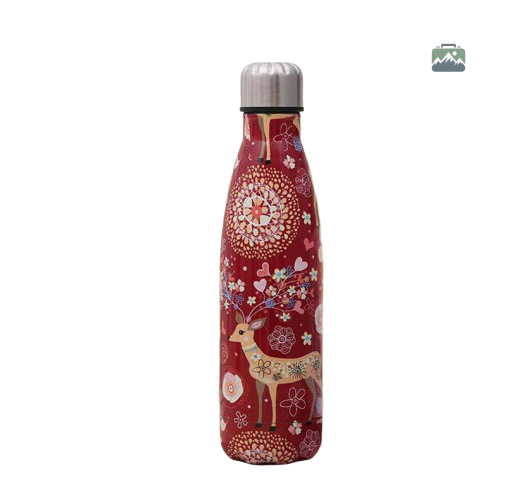gourde-isotherme-biche-noel-1 Gourde isotherme Biche Noël pour boissons chaudes et froides