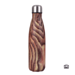 Gourde isotherme en bois de noyer, design élégant et naturel