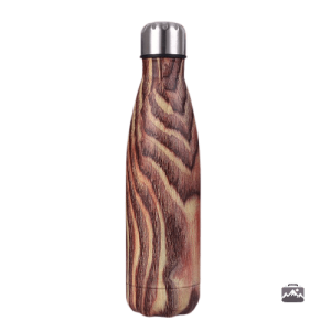 Gourde isotherme en bois de noyer, design élégant et naturel