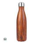 Gourde isotherme en bois d'orme, design élégant et pratique