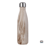 Gourde isotherme en bois de pin
