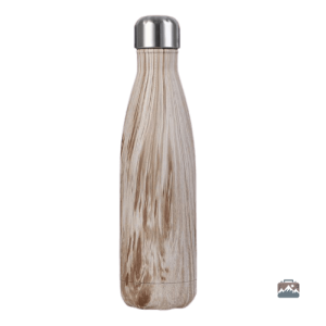 Gourde isotherme en bois de pin