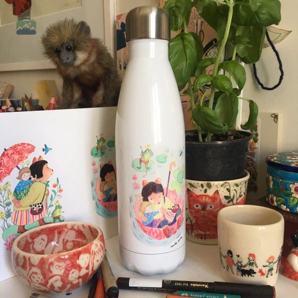 Bouteille isotherme Camille Jourdy en acier