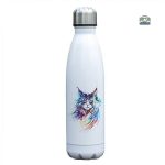 Gourde isotherme avec motif de chat savant