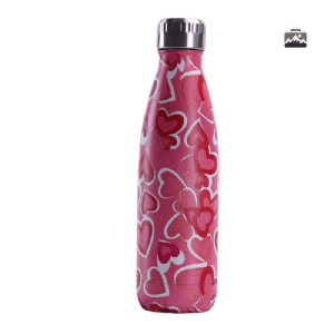 Gourde isotherme Cœur en acier inoxydable
