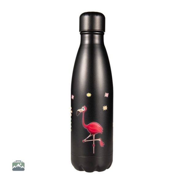 gourde-isotherme-crazy-flamant-noir-1 Gourde isotherme Crazy Flamant Noir, design moderne