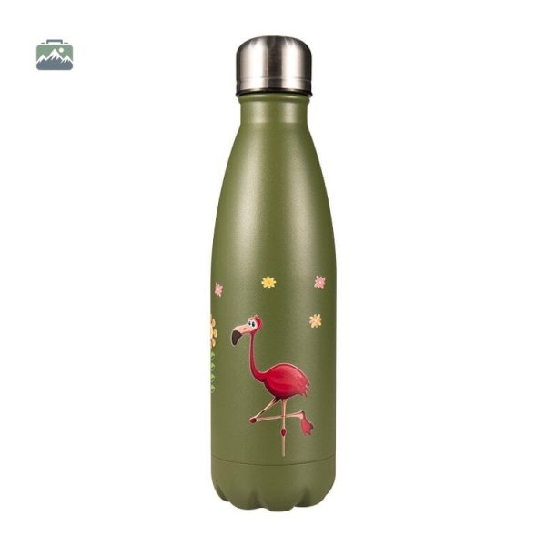 gourde-isotherme-crazy-flamant-vert-1 Gourde isotherme flamant vert