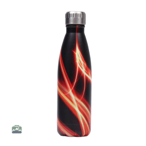 Gourde isotherme Feu, design pratique pour boissons chaudes et froides