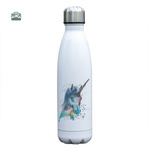 Gourde Isotherme Licorne Bleue Multicolore