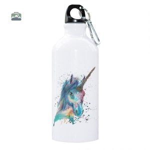 Gourde Licorne Bleue pour boissons chaudes ou froides