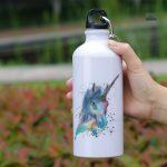 Gourde avec motif licorne pour aventures en plein air