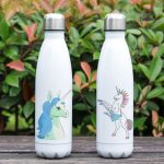 Gourde Licorne avec Crinière Bleue
