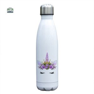 Gourde isotherme Licorne Princesse pour enfants