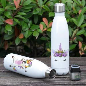 Gourde Licorne isotherme colorée et pratique