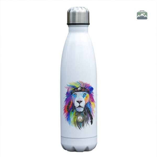 gourde-isotherme-lion-colore-zen-1 Gourde Isotherme Lion Coloré Zen