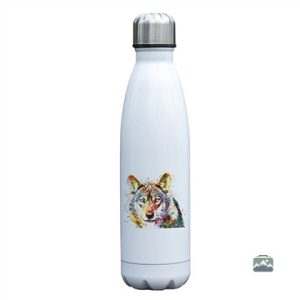 Gourde Isotherme Loup Multicolore