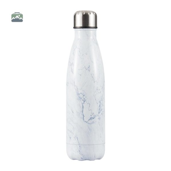 gourde-isotherme-marbre-blanc-1 Gourde isotherme marbre blanc élégante et pratique