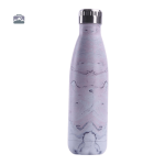 Gourde Isotherme Marbre Blanc et Rose