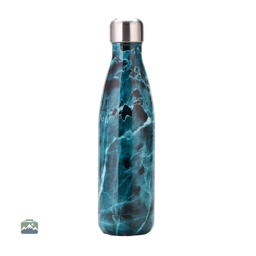 gourde-isotherme-marbre-bleu-1 Gourde isotherme marbre bleu élégante et pratique