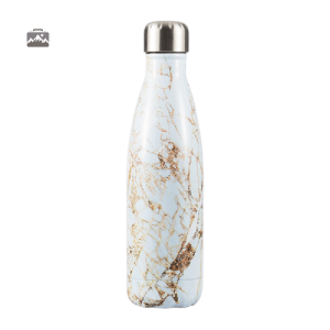 Gourde isotherme marbre doré élégante et moderne