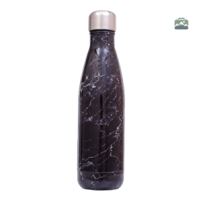 Gourde isotherme Marbre Noir élégante et pratique