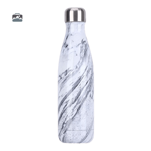 gourde-isotherme-marbre-zebre-1 Gourde isotherme marbre zébré au design élégant