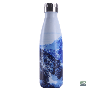 Gourde isotherme Montagne enneigée pour boissons chaudes et froides