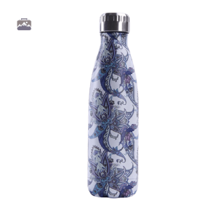 Gourde isotherme Mosaïque Fleurs élégante et pratique