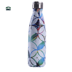 Gourde isotherme mosaïque multicolore design unique
