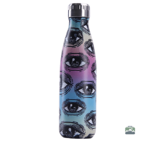 Gourde isotherme aux motifs de mythologie avec yeux