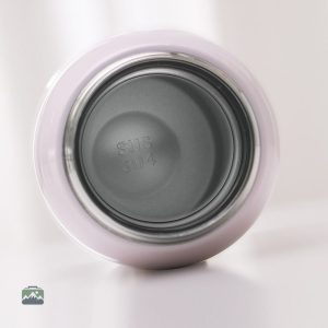 Accessoire isotherme rose avec fleurs, idéal pour vos boissons