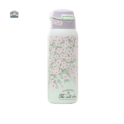 gourde-isotherme-nature-fleurie-verte-1 Gourde isotherme verte avec motif floral