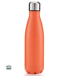 Gourde isotherme orange 500ml pour boissons chaudes et froides