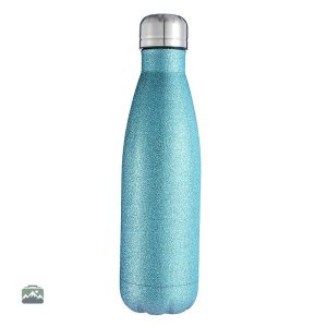 Gourde isotherme paillette bleue, design élégant et pratique